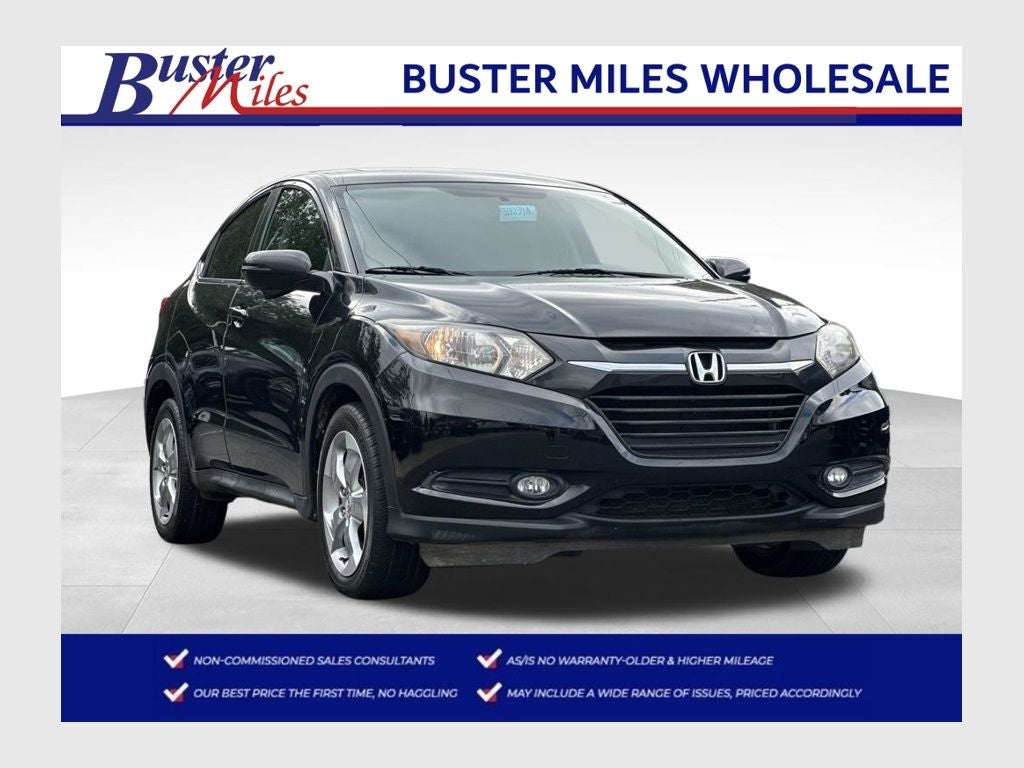 2016 Honda HR-V EX in Black — front three-quarter view