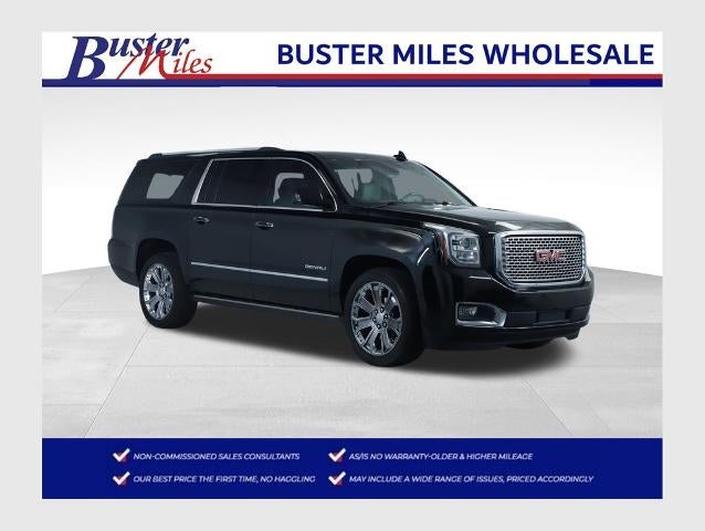 2015 GMC Yukon XL Denali in Onyx Black — front three-quarter view