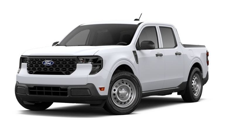 2026 Ford Maverick XL in Oxford White — front three-quarter view